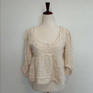 True Craft Plaid Crop Top Size Medium‎ EUC